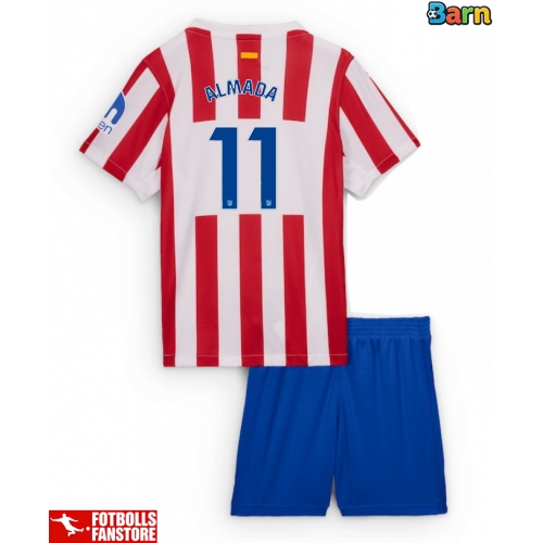 Atletico Madrid Thiago Almada #11 Hemmatröja Barn 2025-26 Kortärmad (+ Korta byxor)