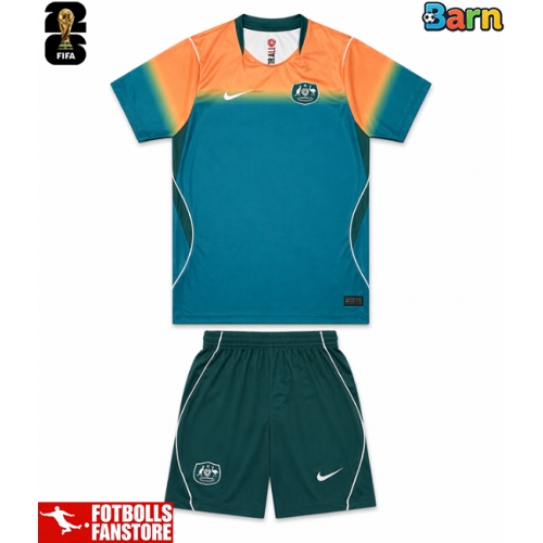Australien Bortatröja Barn VM 2026 Kortärmad (+ Korta byxor)