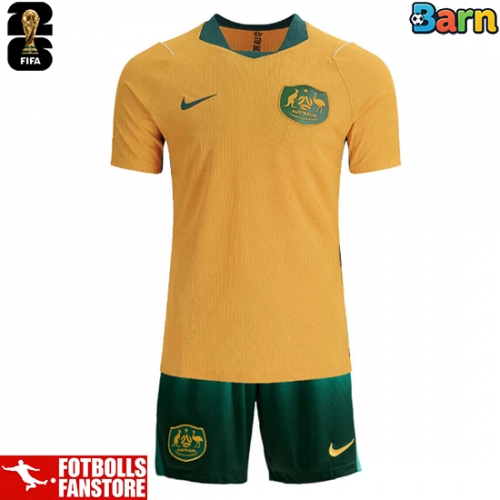 Australien Hemmatröja Barn VM 2026 Kortärmad (+ Korta byxor)