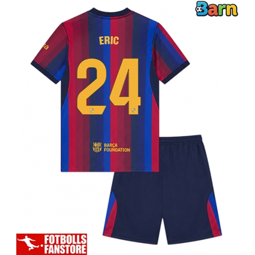 Barcelona Eric Garcia #24 Hemmatröja Barn 2026-27 Kortärmad (+ Korta byxor)