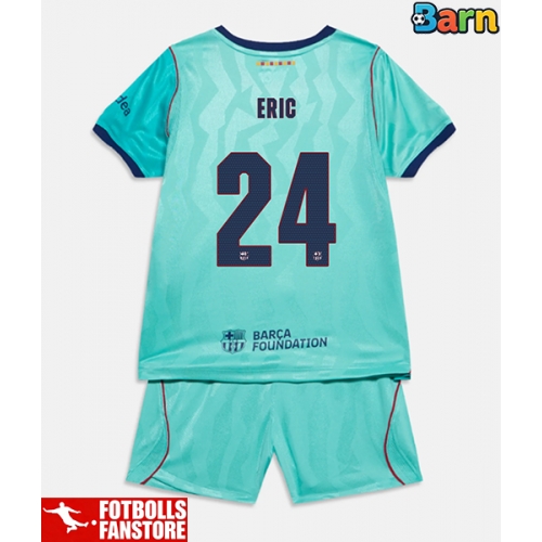 Barcelona Eric Garcia #24 Tredje Tröja Barn 2026-27 Kortärmad (+ Korta byxor)