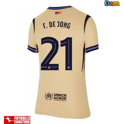 Barcelona Frenkie de Jong #21 Bortatröja Dam 2025-26 Kortärmad