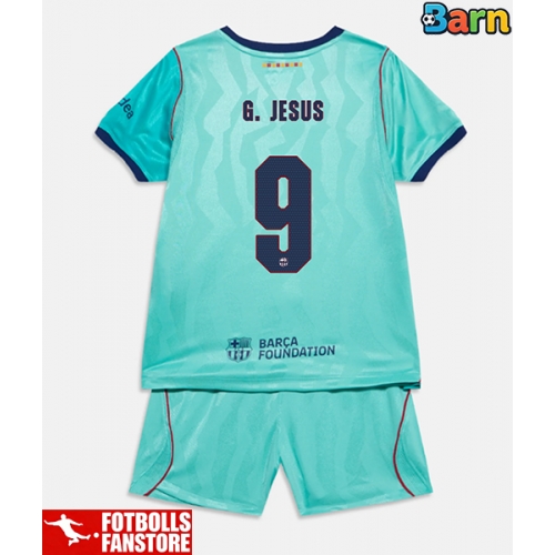 Barcelona Gabriel Jesus #9 Tredje Tröja Barn 2026-27 Kortärmad (+ Korta byxor)