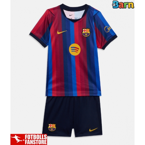 Barcelona Hemmatröja Barn 2026-27 Kortärmad (+ Korta byxor)
