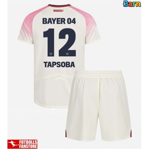 Bayer Leverkusen Edmond Tapsoba #12 Bortatröja Barn 2025-26 Kortärmad (+ Korta byxor)