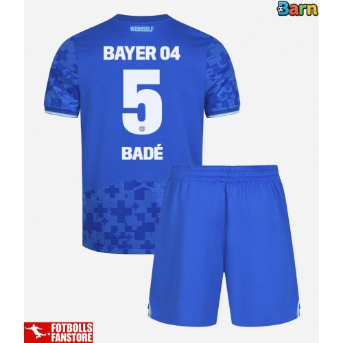 Bayer Leverkusen Loic Bade #5 Tredje Tröja Barn 2025-26 Kortärmad (+ Korta byxor)