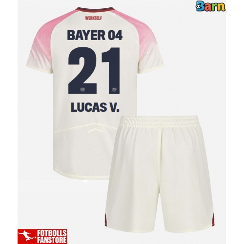 Bayer Leverkusen Lucas Vazquez #21 Bortatröja Barn 2025-26 Kortärmad (+ Korta byxor)