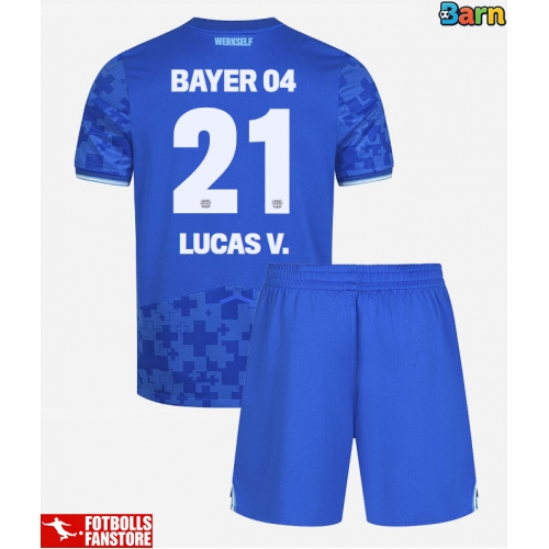 Bayer Leverkusen Lucas Vazquez #21 Tredje Tröja Barn 2025-26 Kortärmad (+ Korta byxor)
