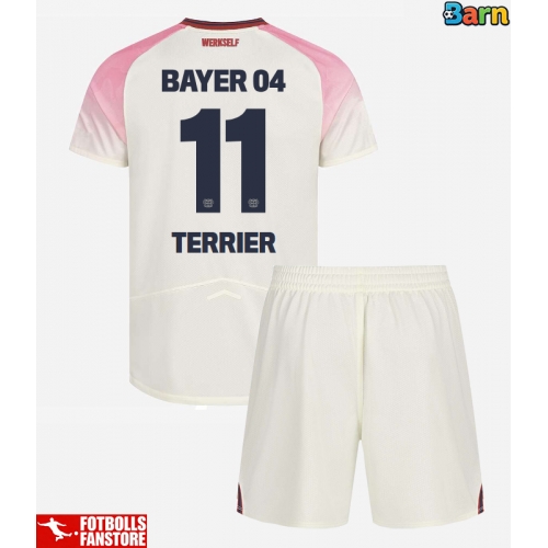 Bayer Leverkusen Martin Terrier #11 Bortatröja Barn 2025-26 Kortärmad (+ Korta byxor)