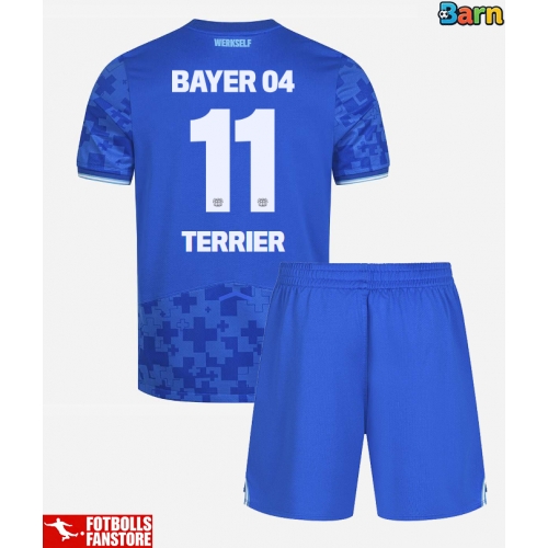 Bayer Leverkusen Martin Terrier #11 Tredje Tröja Barn 2025-26 Kortärmad (+ Korta byxor)