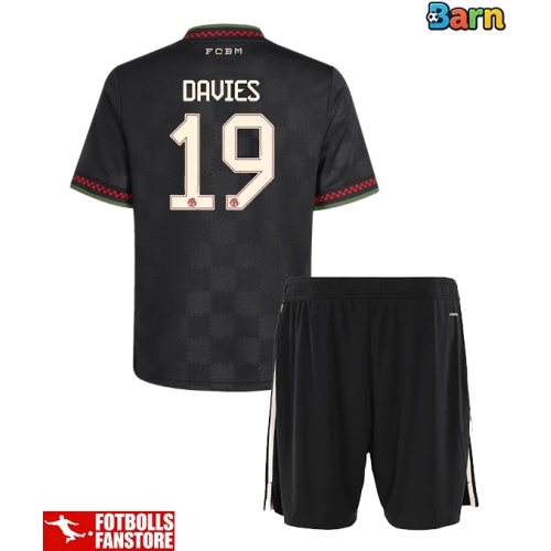 Bayern Munich Alphonso Davies #19 Tredje Tröja Barn 2025-26 Kortärmad (+ Korta byxor)