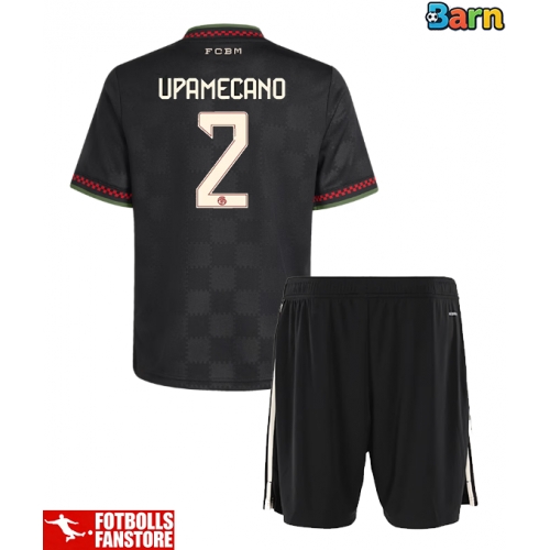 Bayern Munich Dayot Upamecano #2 Tredje Tröja Barn 2025-26 Kortärmad (+ Korta byxor)