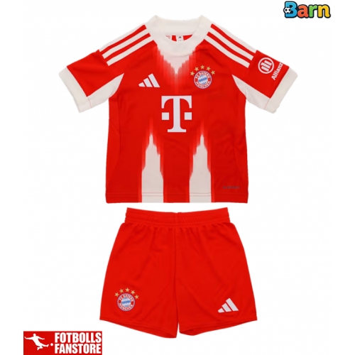Bayern Munich Hemmatröja Barn 2025-26 Kortärmad (+ Korta byxor)