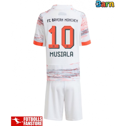 Bayern Munich Jamal Musiala #10 Bortatröja Barn 2025-26 Kortärmad (+ Korta byxor)