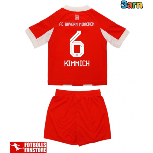 Bayern Munich Joshua Kimmich #6 Hemmatröja Barn 2025-26 Kortärmad (+ Korta byxor)