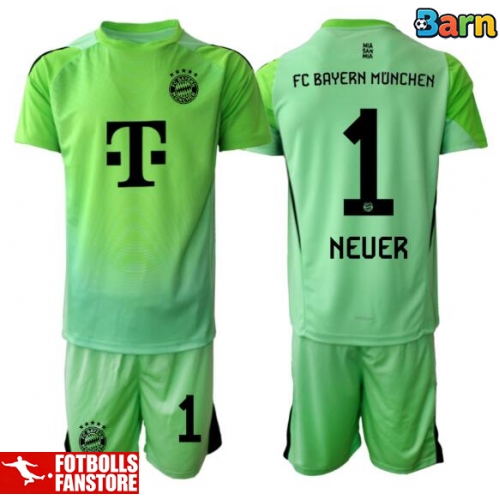 Bayern Munich Manuel Neuer #1 Målvakt Hemmatröja Barn 2025-26 Kortärmad (+ Korta byxor)