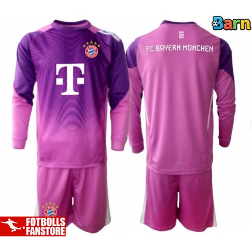 Bayern Munich Målvakt Tredje Tröja Barn 2025-26 Långärmad (+ Korta byxor)