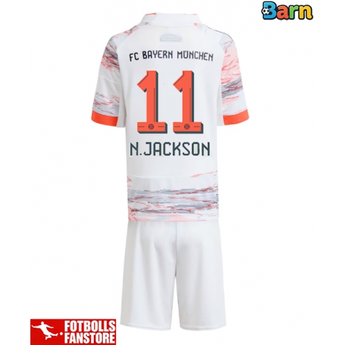 Bayern Munich Nicolas Jackson #11 Bortatröja Barn 2025-26 Kortärmad (+ Korta byxor)