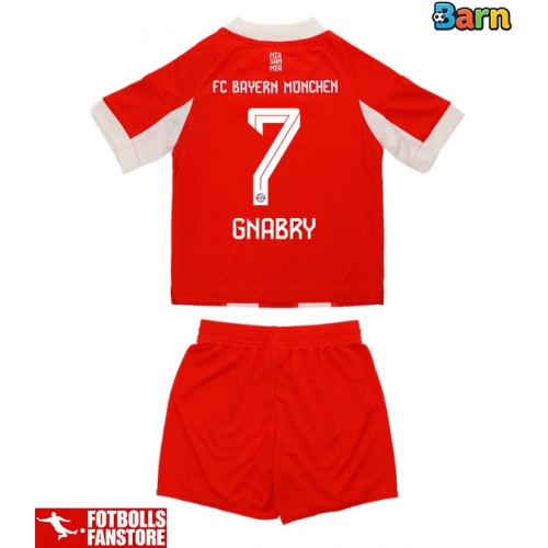Bayern Munich Serge Gnabry #7 Hemmatröja Barn 2025-26 Kortärmad (+ Korta byxor)