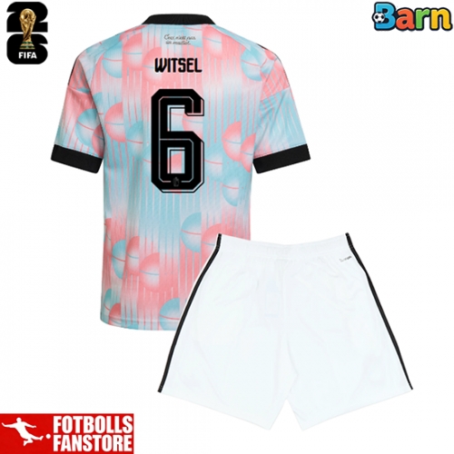 Belgien Axel Witsel #6 Bortatröja Barn VM 2026 Kortärmad (+ Korta byxor)