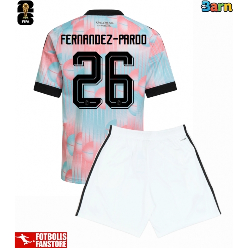 Belgien Matias Fernandez-Pardo #26 Bortatröja Barn VM 2026 Kortärmad (+ Korta byxor)