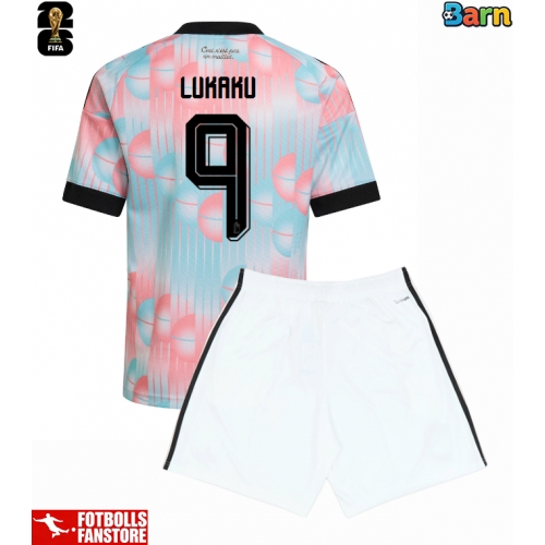 Belgien Romelu Lukaku #9 Bortatröja Barn VM 2026 Kortärmad (+ Korta byxor)