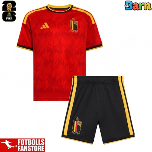 Belgien Thomas Meunier #15 Hemmatröja Barn VM 2026 Kortärmad (+ Korta byxor)