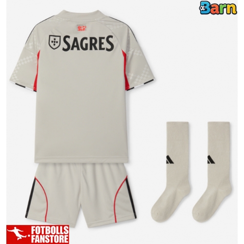 Benfica Bortatröja Barn 2025-26 Kortärmad (+ Korta byxor)