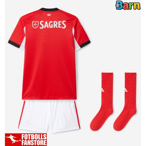 Benfica Hemmatröja Barn 2025-26 Kortärmad (+ Korta byxor)