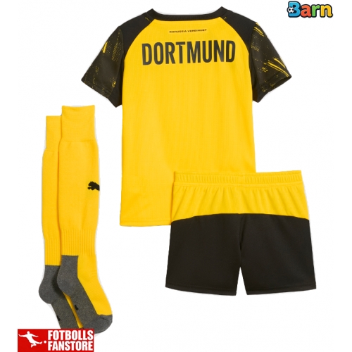 Borussia Dortmund Hemmatröja Barn 2025-26 Kortärmad (+ Korta byxor)