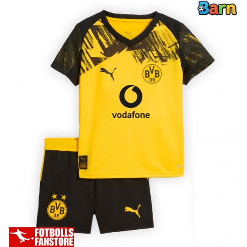 Borussia Dortmund Hemmatröja Barn 2025-26 Kortärmad (+ Korta byxor)