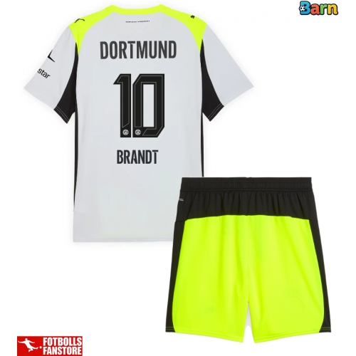 Borussia Dortmund Julian Brandt #10 Bortatröja Barn 2025-26 Kortärmad (+ Korta byxor)
