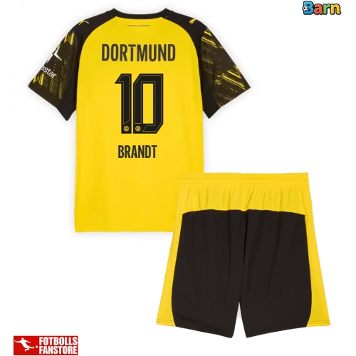 Borussia Dortmund Julian Brandt #10 Hemmatröja Barn 2025-26 Kortärmad (+ Korta byxor)