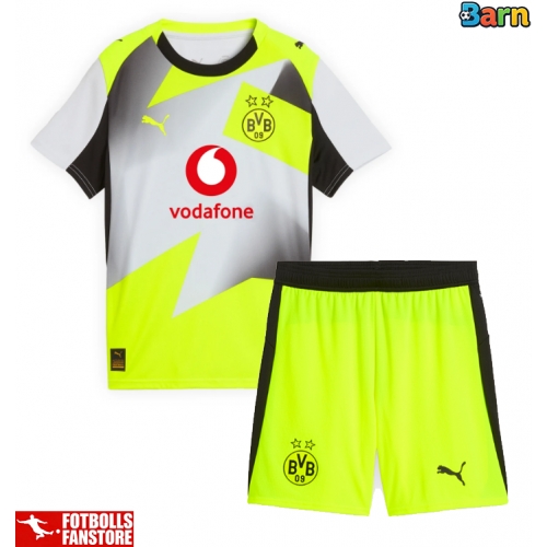 Borussia Dortmund Julian Ryerson #26 Bortatröja Barn 2025-26 Kortärmad (+ Korta byxor)