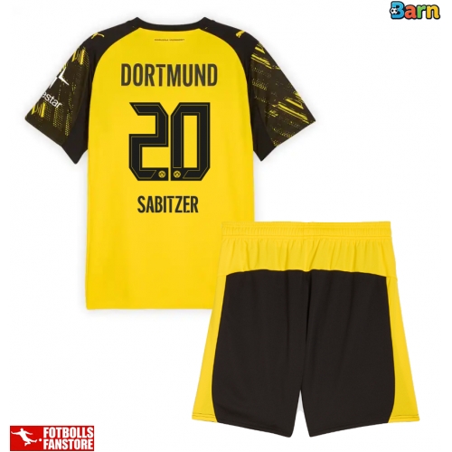 Borussia Dortmund Marcel Sabitzer #20 Hemmatröja Barn 2025-26 Kortärmad (+ Korta byxor)
