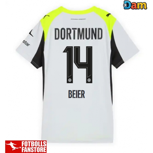 Borussia Dortmund Maximilian Beier #14 Bortatröja Dam 2025-26 Kortärmad