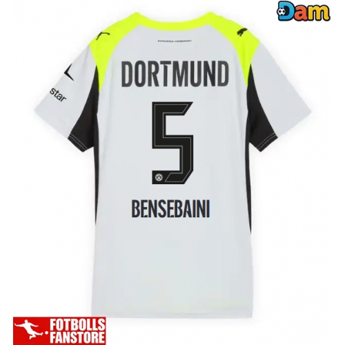 Borussia Dortmund Ramy Bensebaini #5 Bortatröja Dam 2025-26 Kortärmad