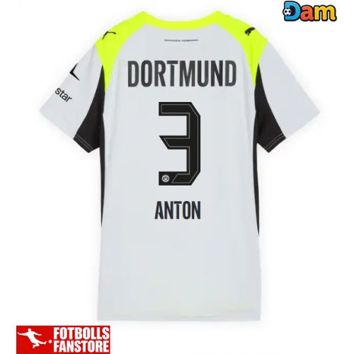 Borussia Dortmund Waldemar Anton #3 Bortatröja Dam 2025-26 Kortärmad