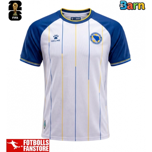 Bosnien och Hercegovina Bortatröja Barn VM 2026 Kortärmad (+ Korta byxor)