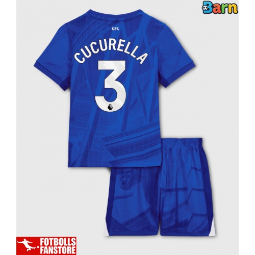 Chelsea Marc Cucurella #3 Hemmatröja Barn 2025-26 Kortärmad (+ Korta byxor)