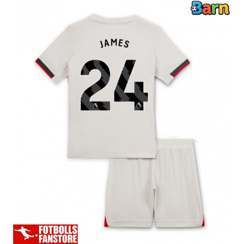 Chelsea Reece James #24 Bortatröja Barn 2025-26 Kortärmad (+ Korta byxor)
