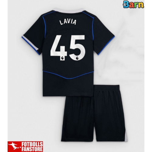 Chelsea Romeo Lavia #45 Tredje Tröja Barn 2025-26 Kortärmad (+ Korta byxor)
