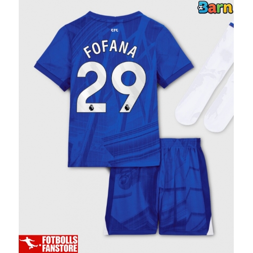 Chelsea Wesley Fofana #29 Hemmatröja Barn 2025-26 Kortärmad (+ Korta byxor)