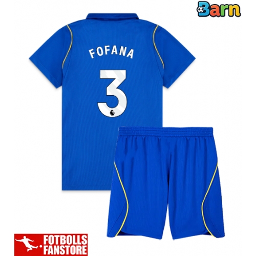 Chelsea Wesley Fofana #3 Hemmatröja Barn 2026-27 Kortärmad (+ Korta byxor)