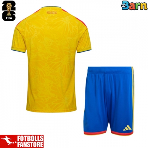 Colombia Hemmatröja Barn VM 2026 Kortärmad (+ Korta byxor)
