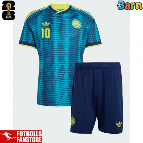 Colombia James Rodriguez #10 Bortatröja Barn VM 2026 Kortärmad (+ Korta byxor)