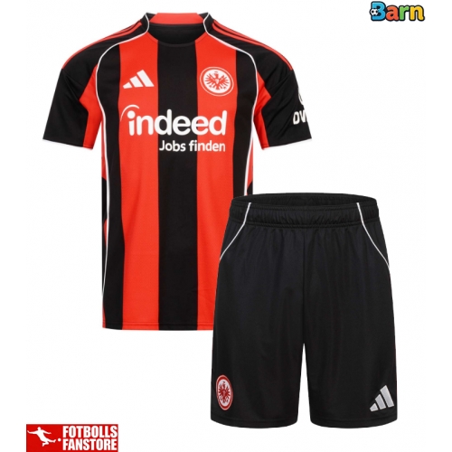Eintracht Frankfurt Hemmatröja Barn 2025-26 Kortärmad (+ Korta byxor)