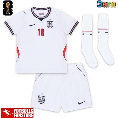 England Anthony Gordon #18 Hemmatröja Barn VM 2026 Kortärmad (+ Korta byxor)
