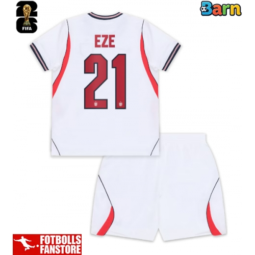 England Eberechi Eze #21 Hemmatröja Barn VM 2026 Kortärmad (+ Korta byxor)