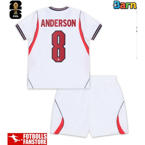 England Elliot Anderson #8 Hemmatröja Barn VM 2026 Kortärmad (+ Korta byxor)
